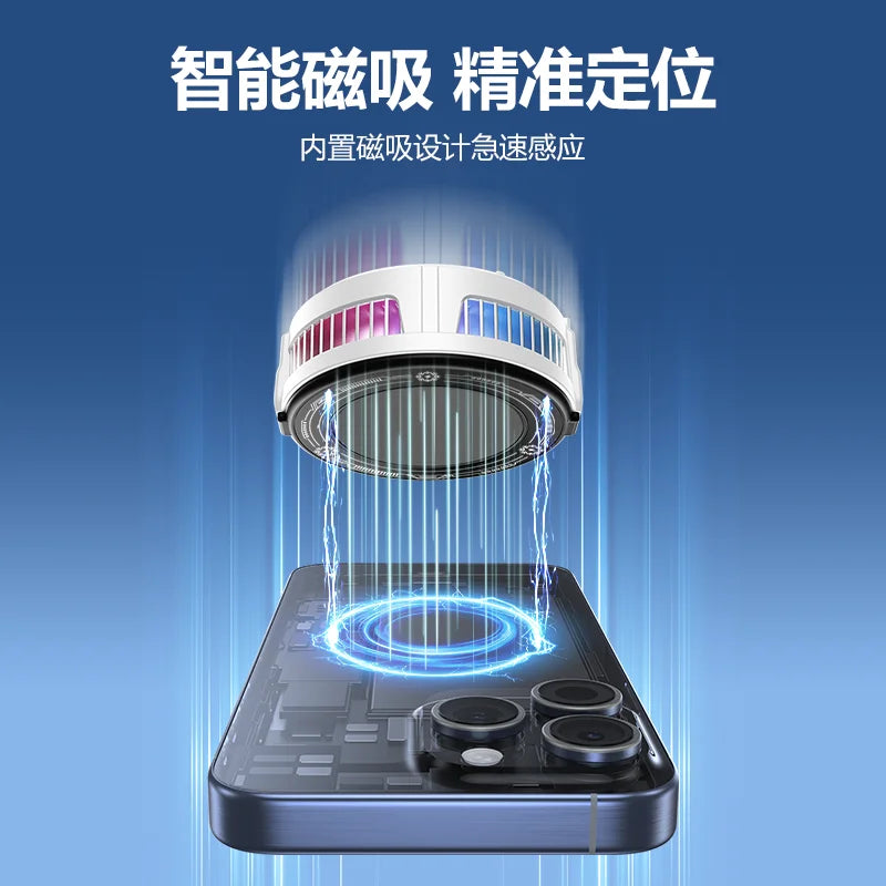 Enfriador de Teléfono Semiconductor TL25 TL07, 5V3A, Enfriamiento Potente, Magnético y con Clip 2 en 1, Pantalla Digital para Juegos y Transmisiones en Vivo