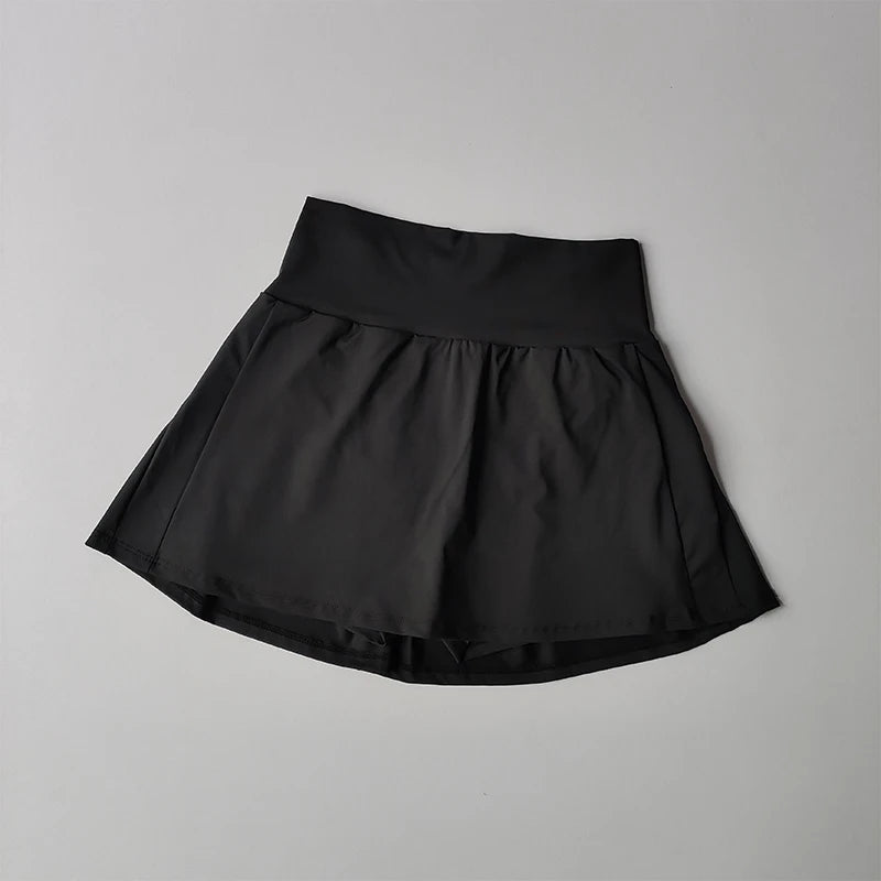 Falda corta deportiva de cintura alta para mujer, faldas deportivas de secado rápido para Fitness, Yoga, correr, tenis, Golf