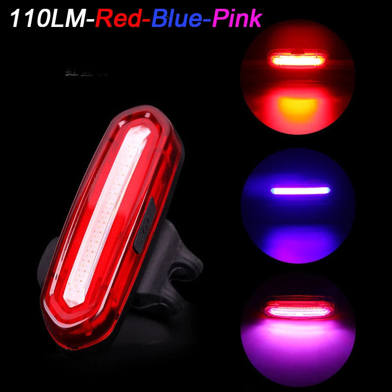 Lámpara trasera de bicicleta, luz LED impermeable para bicicleta, luces traseras de alto brillo, lámpara de advertencia de seguridad en ciclismo nocturno, linterna para bicicleta de montaña y carretera