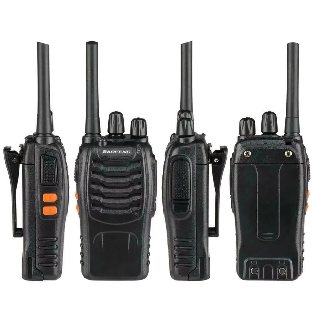 Fabricante de 2/4/6/10 unidades BF 88E Baofeng original de 5W, walkie-talkie para comunicación de larga distancia, ultra larga duración en espera, ideal para viajes por carretera