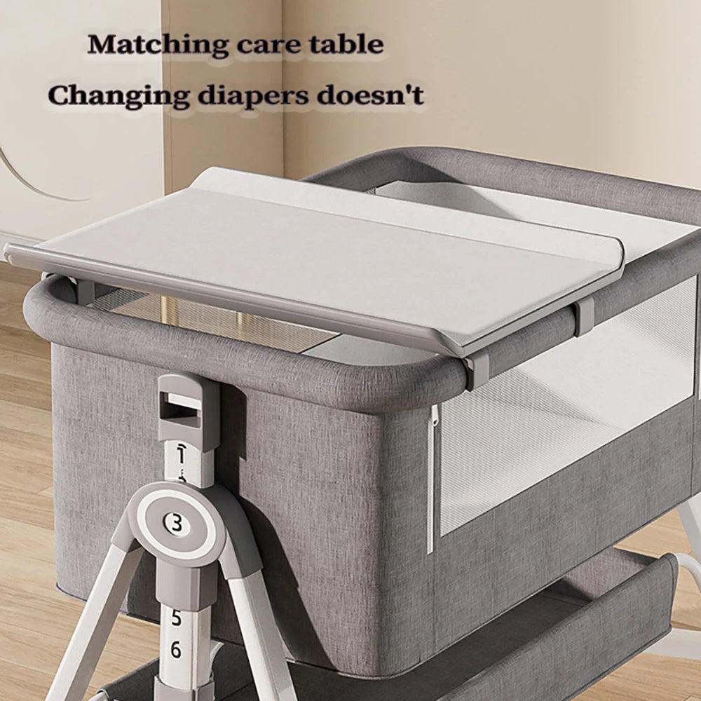 Cuna Multifuncional Segura para Bebés, Plegable, con Función de Balanceo, para Colocar Junto a la Cama, Portátil, para Recién Nacidos, para una Vida Familiar Más Sencilla