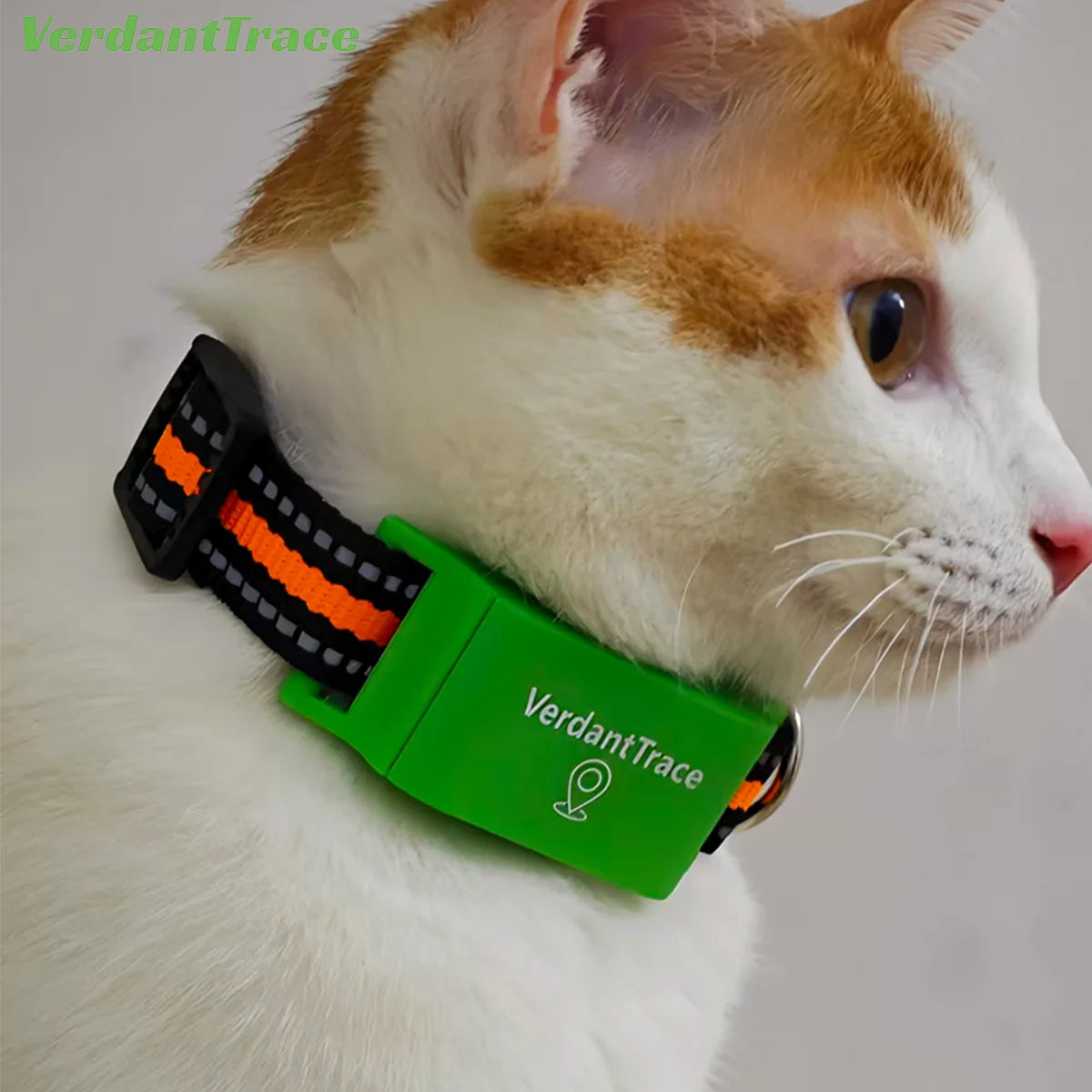Rastreador de Mascotas VerdantTrace para Teléfonos Android e iOS, GPS 4G, Collar con Rastreador para Gatos y Perros, Rastreo en Tiempo Real, Localizador Antipérdida, Sin Suscripción
