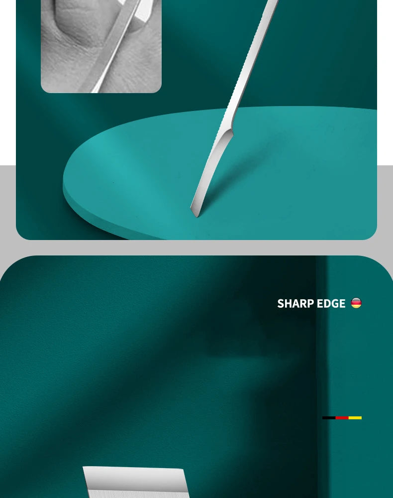 3 unids/set juego de cuchillos de pedicura herramientas profesionales para el cuidado de los pies de uñas encarnadas pinzas para uñas de acero inoxidable Kit removedor de cortaúñas