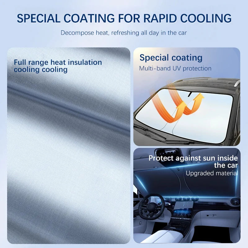 Parasol para parabrisas de coche, cubiertas para ventana delantera, sombrilla UV para Peugeot 308 cc 308 t9 308s mk3, accesorios de verano para coche