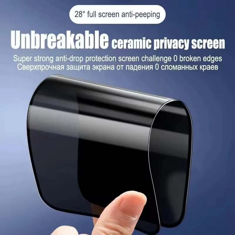 Protectores de pantalla de privacidad de cerámica mate para Samsung S24 S23 S22 S21 Ultra Plus A55 A54 A53 A35 A30 A13 A22 A33 A72 A73 A05S A34