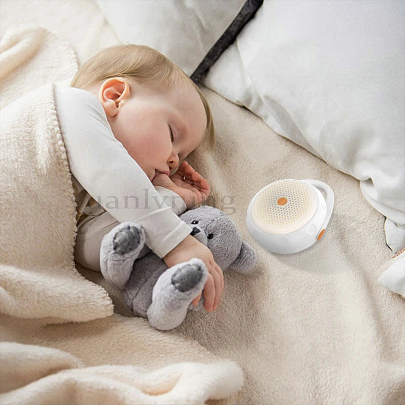 Máquina Portátil de Ruido Blanco con Bluetooth para Ayudar a Dormir al Bebé, Batería Integrada, Calmante para Dormir al Bebé para Guardería y Viajes