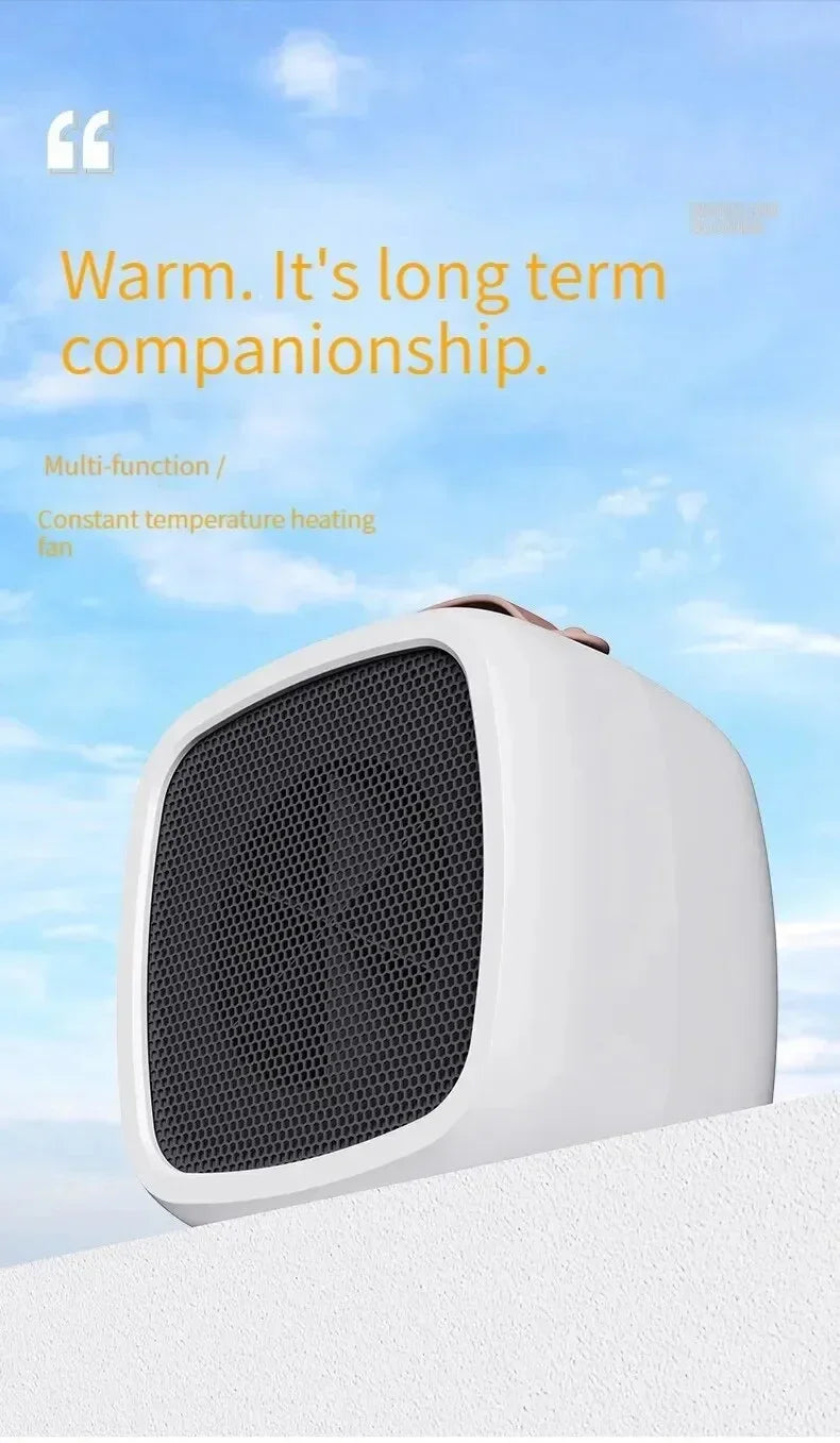 Calentador Portátil de 500W para Espacios Pequeños, Calentamiento Rápido, Ligero, Calentador de Aire Caliente de Escritorio, Ventilador Calefactor para Interiores, Oficina, Hogar y Exteriores 2026