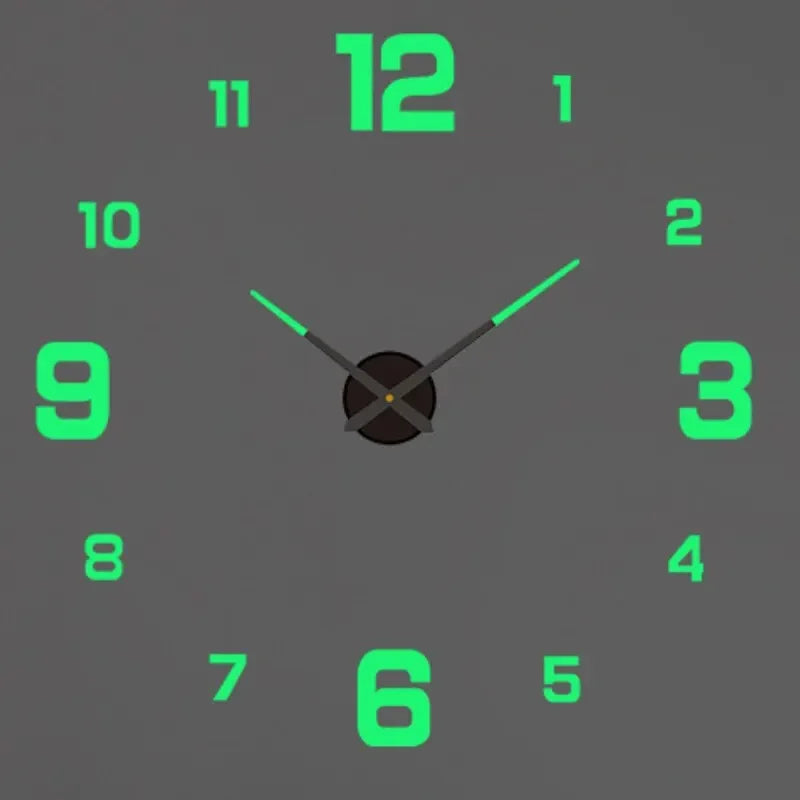 Reloj de pared con espejo acrílico de Número Romano grande 2D/3D, pegatina de moda DIY, relojes de cuarzo, reloj, decoración del hogar, pegatinas para el salón