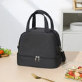Bolsa de almuerzo, bolsa de almuerzo portátil de doble capa, bolsa aislada de gran capacidad, bolsa aislada para pícnic al aire libre, bolsa Bento