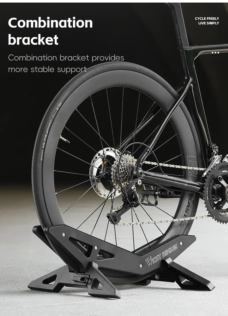 WEST BIKING-estante de estacionamiento para bicicleta, soporte Universal ajustable para bicicleta de montaña y carretera, soporte de estacionamiento para almacenamiento de bicicletas en interiores, accesorios para ciclismo