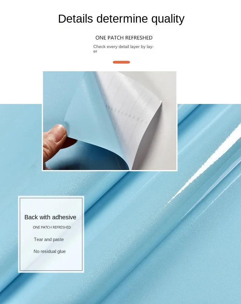 Papel Tapiz Autoadhesivo de PVC Blanco para Decoración de Muebles Antiguos, Adhesivo para Gabinetes de Cocina, Resistente a la Humedad y al Agua