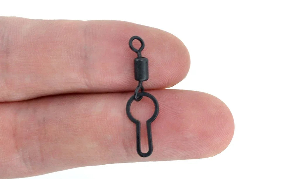 Hirisi 10 Uds Clips giratorios de malla PVA para aparejos terminales de pesca de carpa AG145