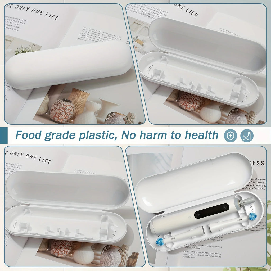 Estuche de viaje para cepillo de dientes eléctrico, caja de almacenamiento portátil a prueba de polvo, adaptación para cepillos de dientes eléctricos Oral-B iO Series