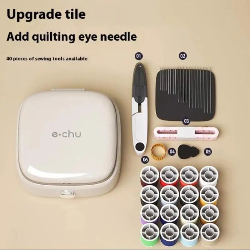 Mini kit de costura magnético, kit de aguja y hilo, suministros y accesorios de costura