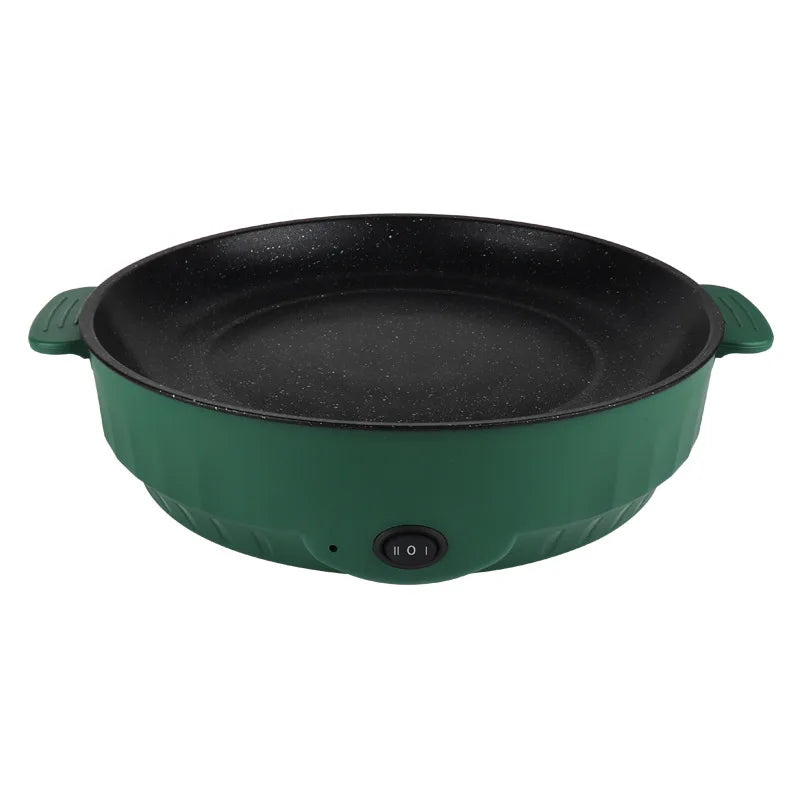 Sartén eléctrica multicocina, 220V, barbacoa casera, filete frito, tortilla de pescado, sartén antiadherente, máquina de cocina