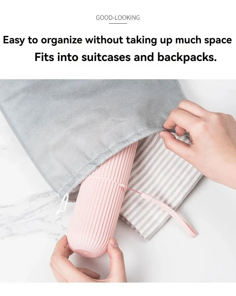 Pasta de dientes portátil, funda protectora para cepillo de dientes, caja de almacenamiento para viaje y Camping, protege la pasta de dientes de la suciedad y los daños