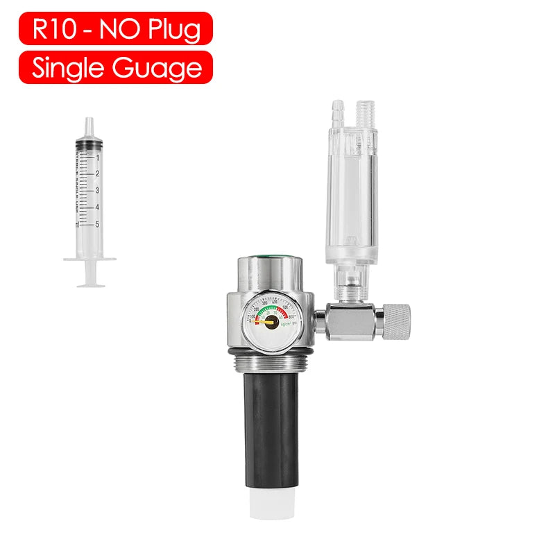 Generador de CO2 para acuario, botella de acero inoxidable de alta presión, cilindro de Gas, accesorios para acuario, 2L/1L