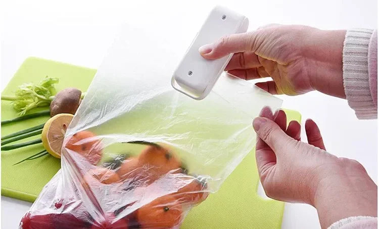 Mini máquina de sellado de bolsas de calor, sellador de paquetes, bolsas térmicas de plástico, cierre de bolsas de alimentos, sellador portátil, sellador térmico de embalaje de alimentos