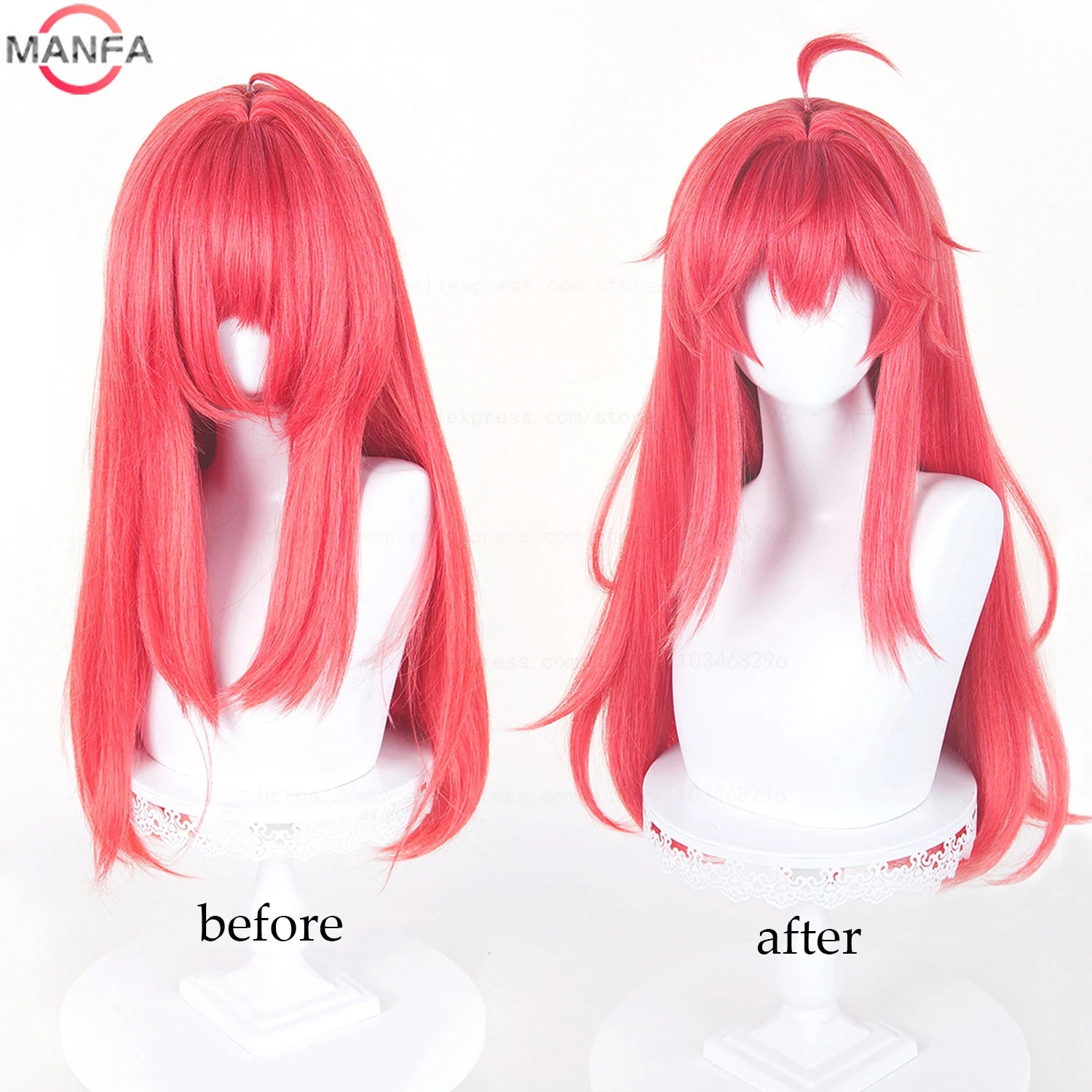 Peluca de cosplay Nanally Coluccis, pelucas sintéticas resistentes al calor para anime + gorro para peluca