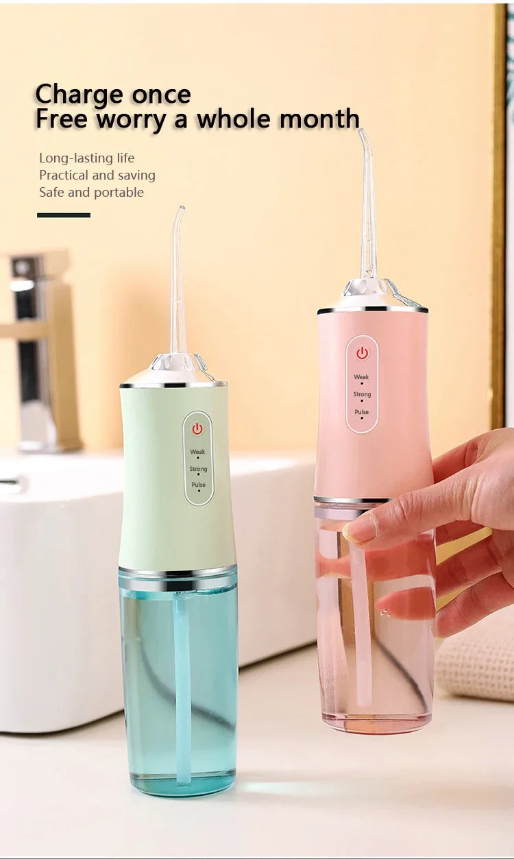 Irrigador Oral, aparato de hilo Dental con chorro de agua, hilo dental para odontología, lavadora bucal, herramientas de limpieza para blanqueamiento Dental
