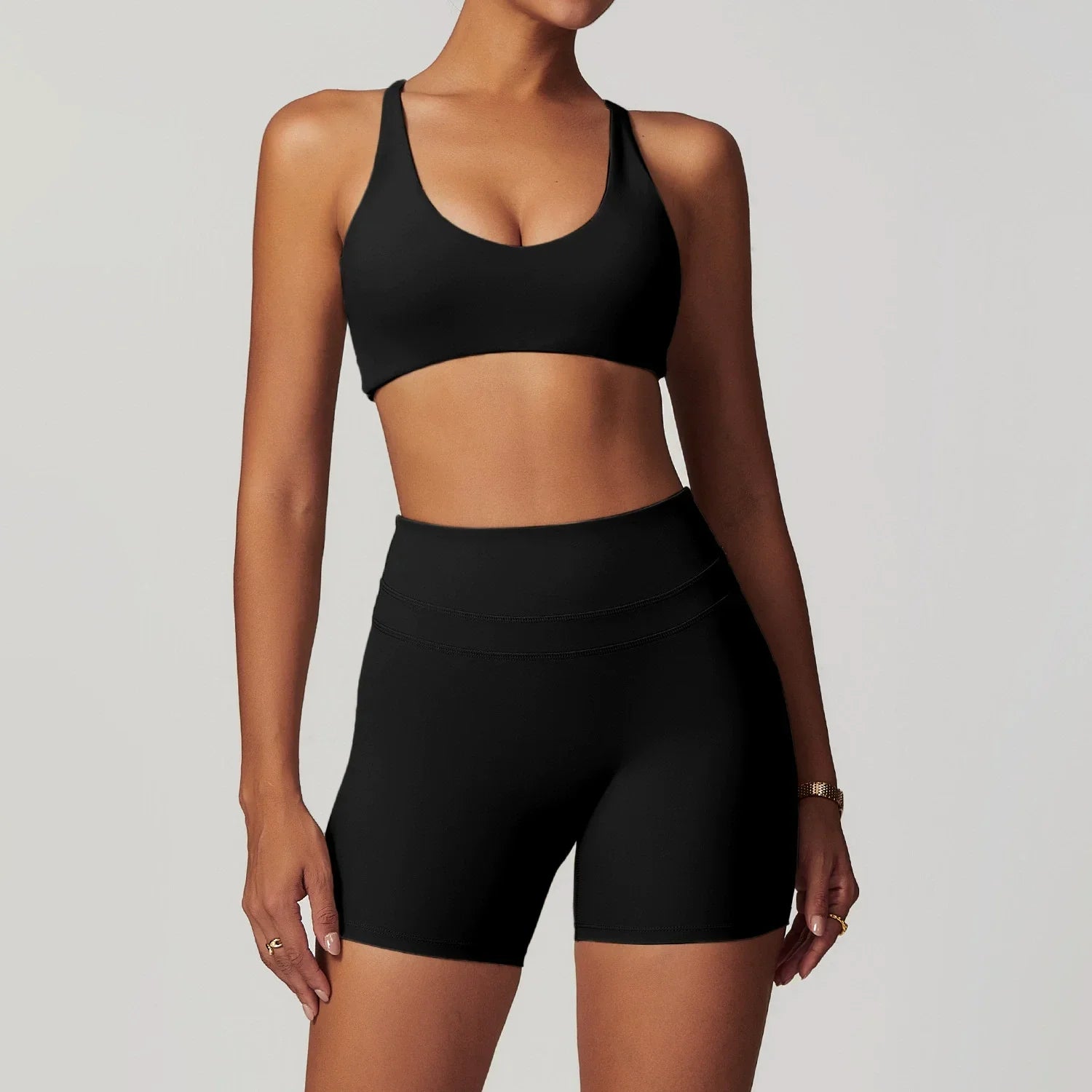Ropa deportiva de 2 piezas para mujer, conjunto de Yoga, ropa de gimnasio, ropa deportiva, trajes de Yoga, conjunto de Fitness, chándales, Sujetador deportivo, mallas de cintura alta para gimnasio