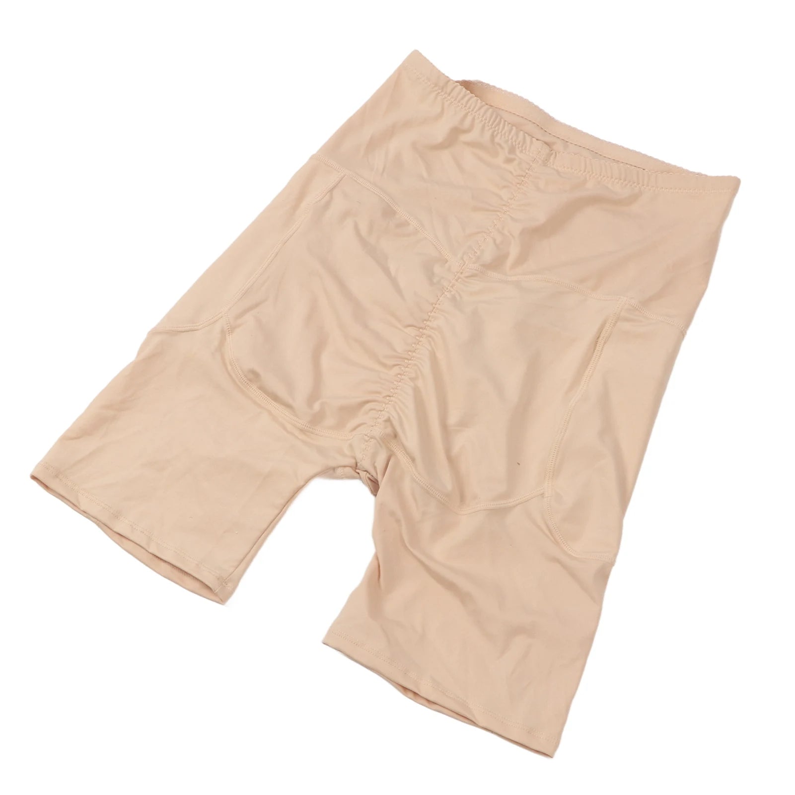 Calzoncillos tipo bóxer con relleno para hombre, levantador de glúteos, cintura alta, mejora el moldeador de glúteos, pantalones de Color puro, Color de piel L