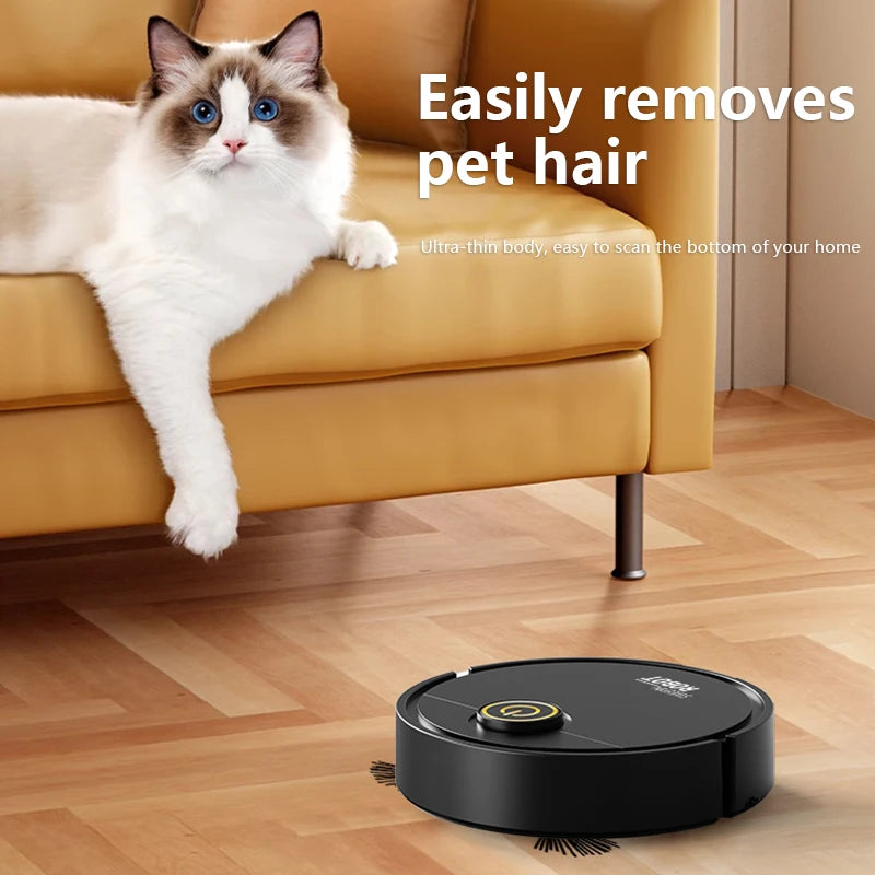 Robot aspirador de barrido inteligente 3 en 1, fregona lavable de succión fuerte de 6000pa para pelo de mascotas, suelo duro, Ideal para el hogar y la cocina