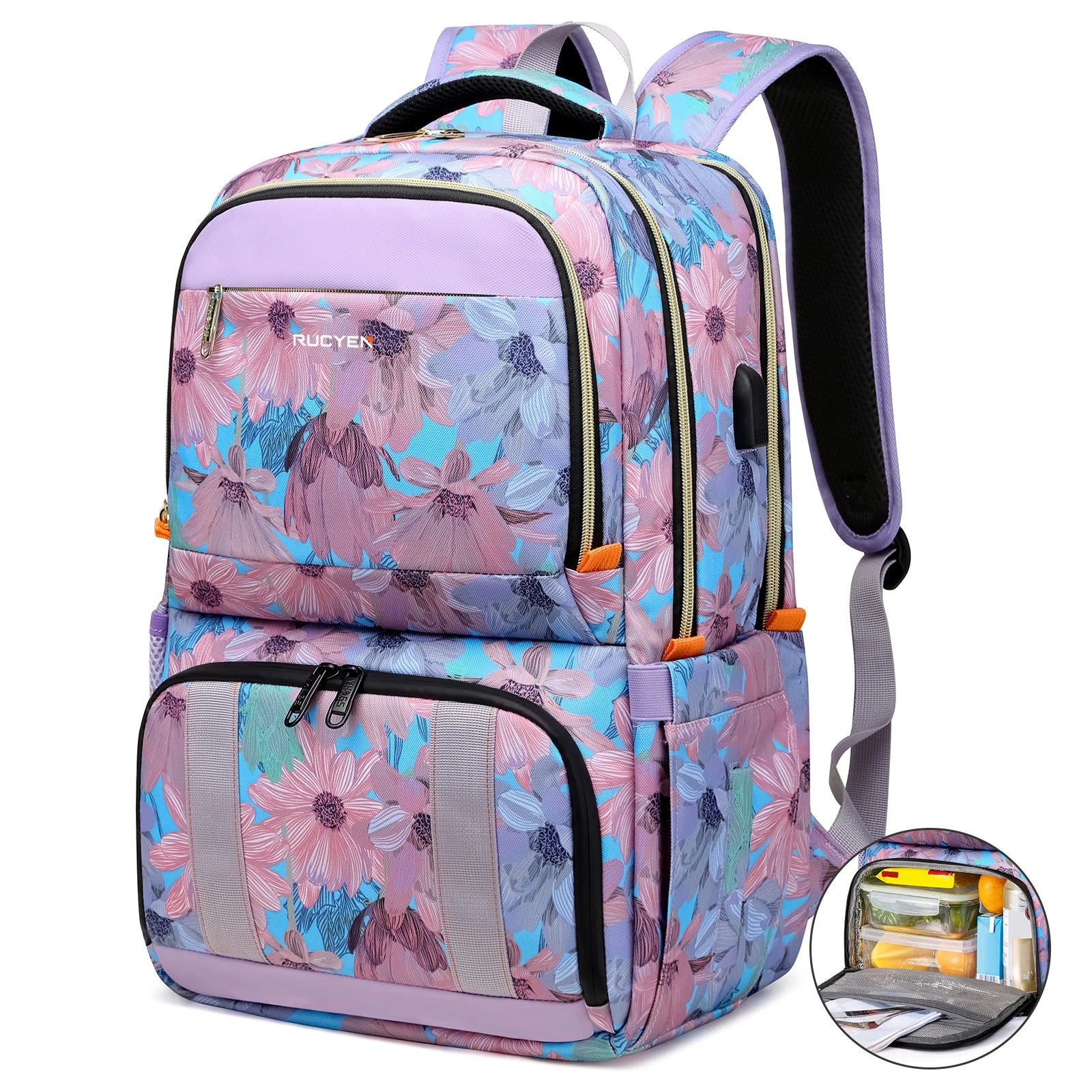 Mochila para el almuerzo, bolsa de Picnic con aislamiento, bolsa de viaje multifuncional, gran capacidad, Picnic al aire libre, Camping, mochila impermeable