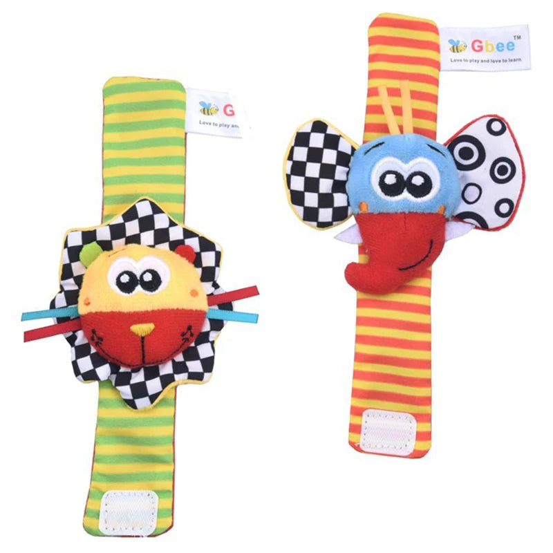 Juguetes de animales de peluche para bebés, sonajeros de muñeca, sonajeros para recién nacidos, juguetes para hacer sonidos, sonajero para bebés de 0 a 12 meses