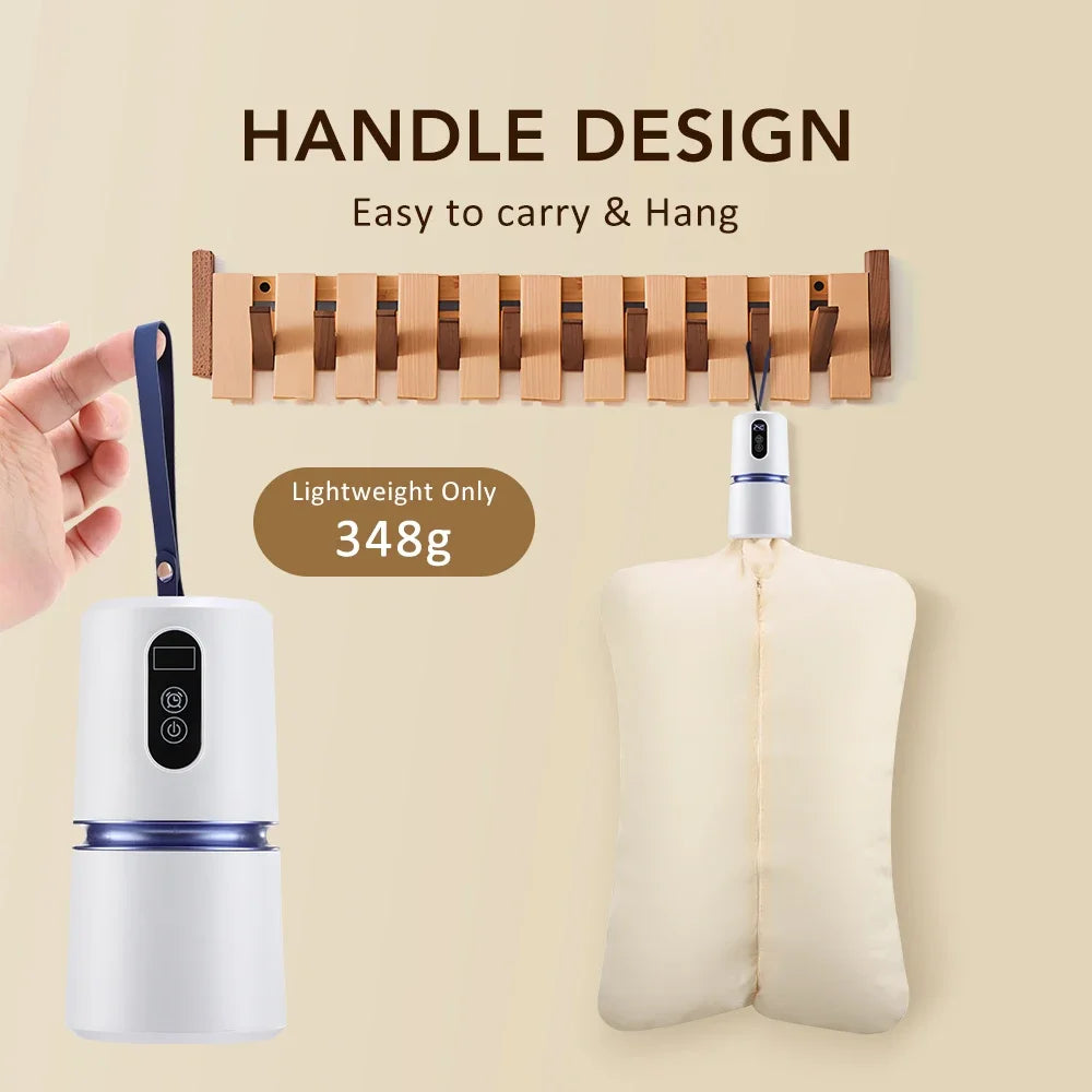Secadora de Ropa Portátil Inteligente de 110-220V, Secadora de Ropa con Temporizador, Secadora de Ropa para Viajes al Aire Libre