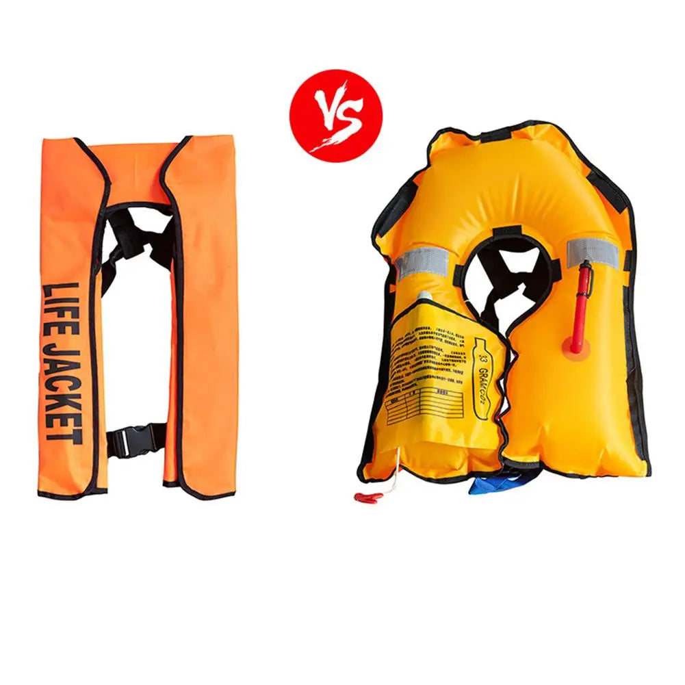 Chaleco salvavidas inflable para adultos, chaqueta de supervivencia para natación, pesca profesional, traje de baño inflable Manual, deportes acuáticos, 1 unidad