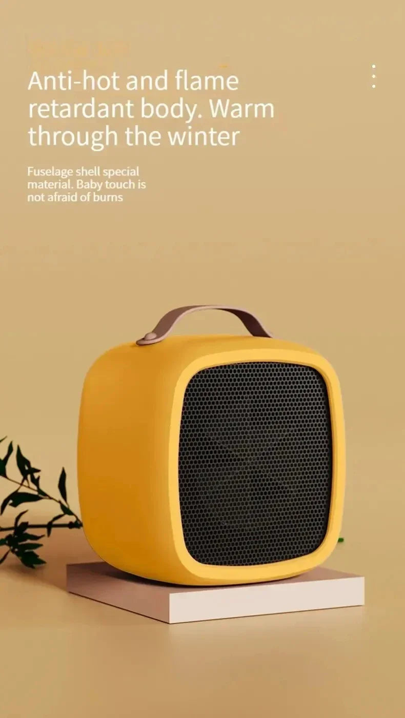 Calentador Portátil de 500W para Espacios Pequeños, Calentamiento Rápido, Ligero, Calentador de Aire Caliente de Escritorio, Ventilador Calefactor para Interiores, Oficina, Hogar y Exteriores 2026