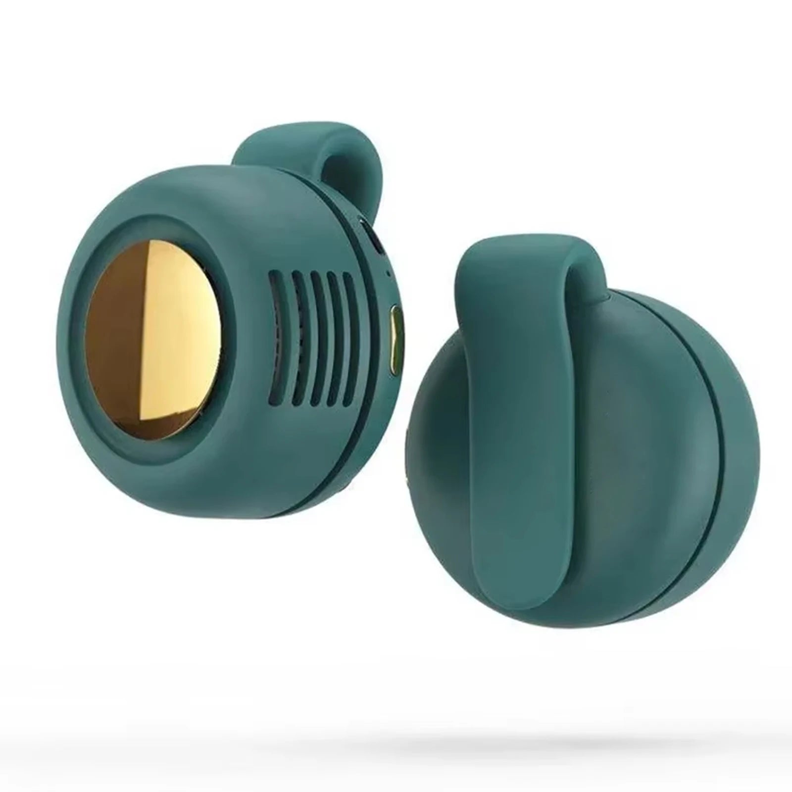 Ventilador Whirlwind sin hojas con diseño de botón portátil, miniventilador portátil silencioso con carga USB para viajes en casa y al aire libre