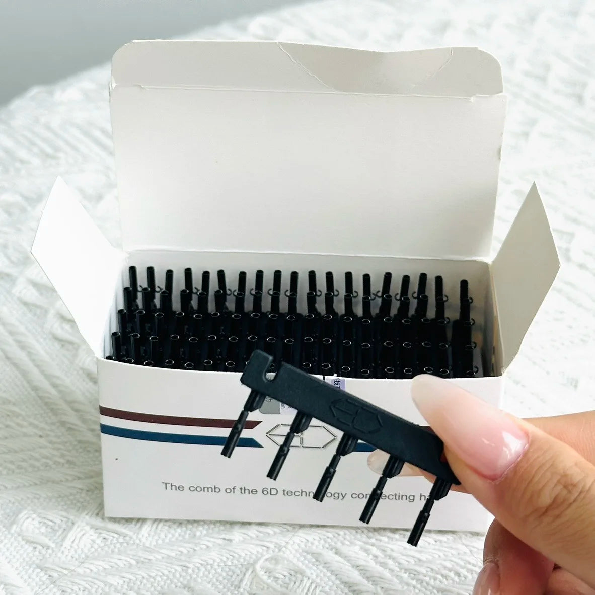 40 Uds 6D-1/2 máquina de extensiones de cabello humano para conexión de cabello Clip de hebilla más rápido sin rastro equipo de salón
