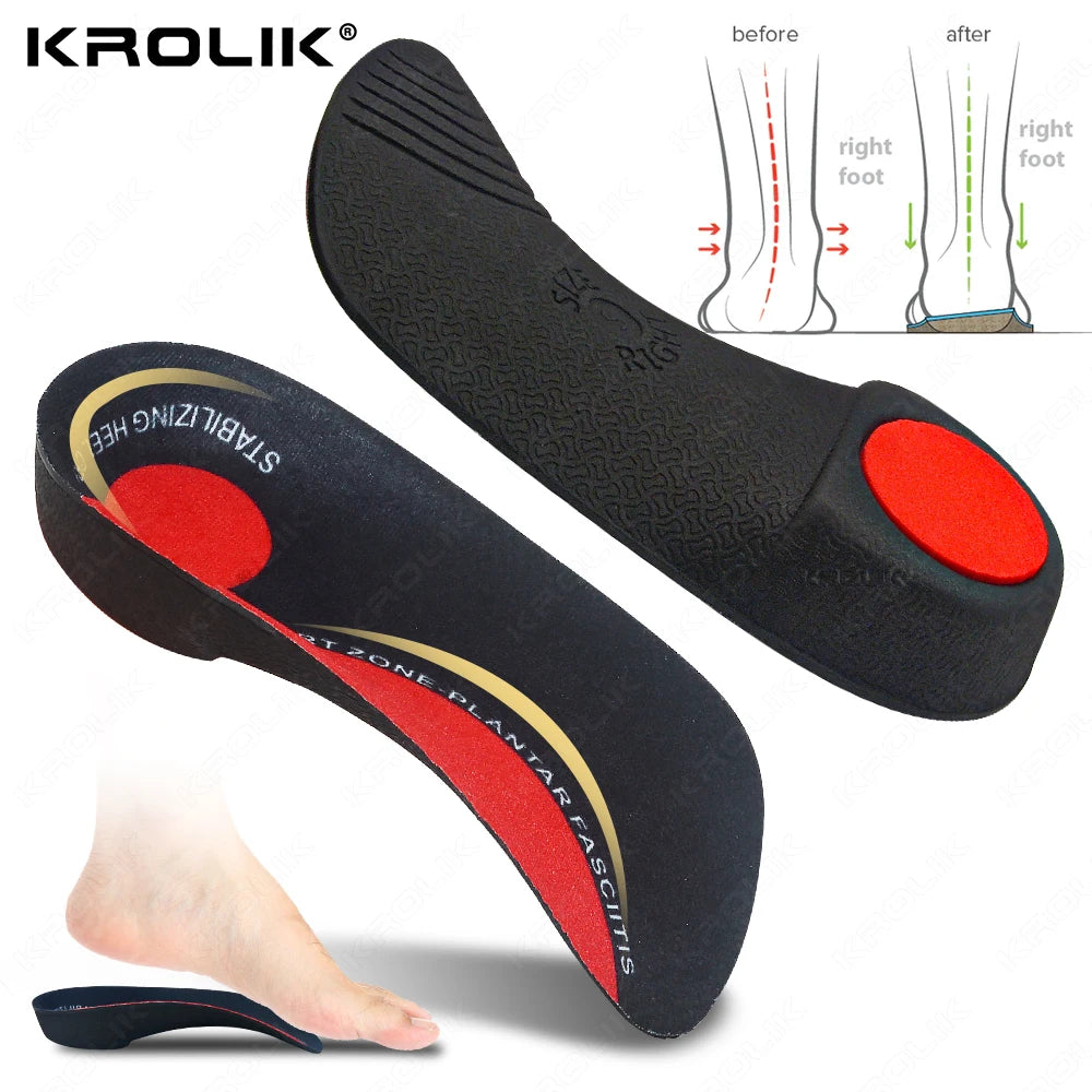 Plantillas de soporte para arco del pie plano severo para zapatos, insertos ortopédicos para hombres y mujeres, suelas para zapatos ortopédicos, dolor en el talón, fascitis Plantar