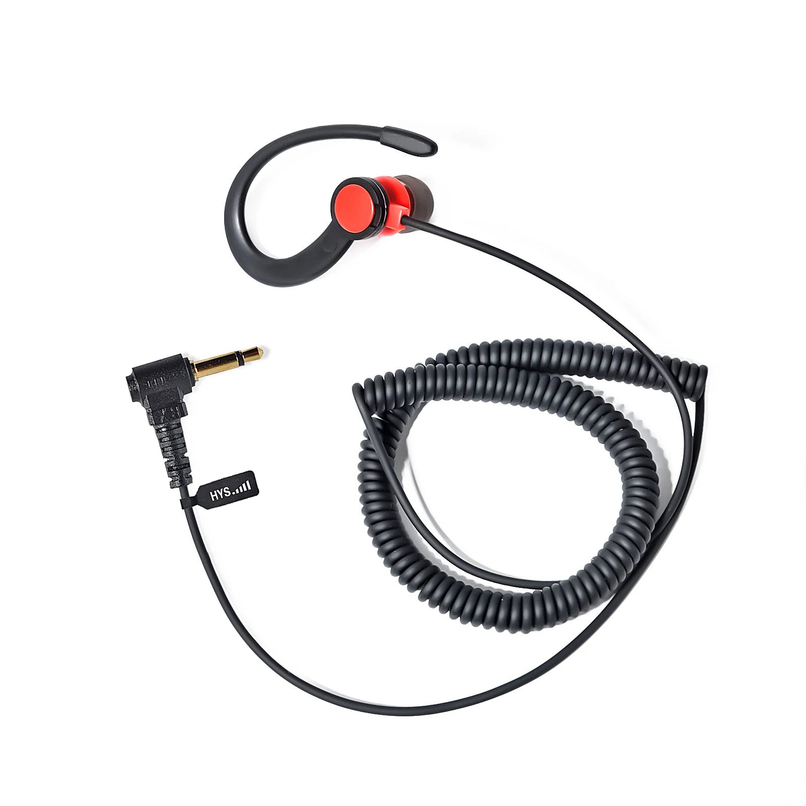 Walkie Talkie en forma de G de 1Pin, auricular solo para escuchar, auricular suave con enchufe de 3,5mm para Motorola, altavoz de Radio bidireccional, micrófono