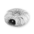 Cama Túnel Multifuncional para Gatos, Cueva para Gatos, Juguete Túnel para Gatos, Cama de Felpa Plegable y Desmontable para Mascotas, Cálida para el Invierno, para Gatos y Perros