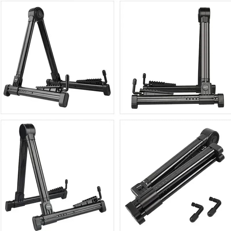 Soporte Vertical Plegable y Ajustable para Guitarra, Soporte Multiusos para Ukelele, Bajo, Guitarra Clásica, Eléctrica y Pipa