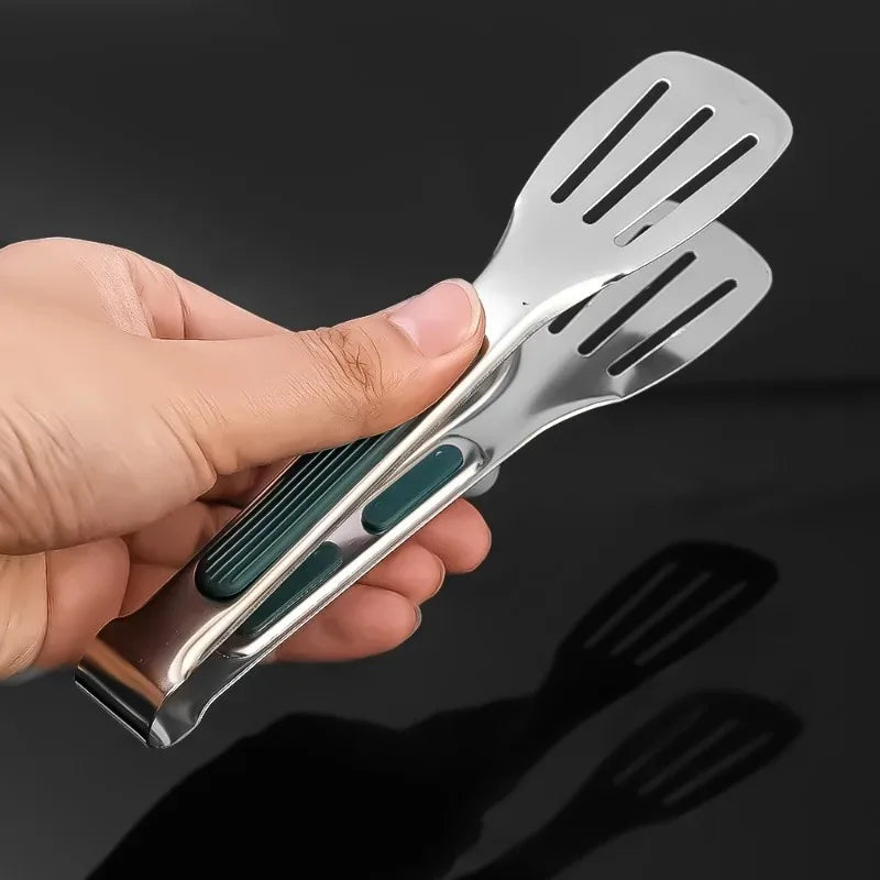 Nuevas Pinzas de Acero Inoxidable para Alimentos, Pinzas para Carne, Ensaladas, Pan, Pinzas para Barbacoa, Pinzas Antideslizantes para Buffet, Utensilios de Cocina, Accesorios de Cocina