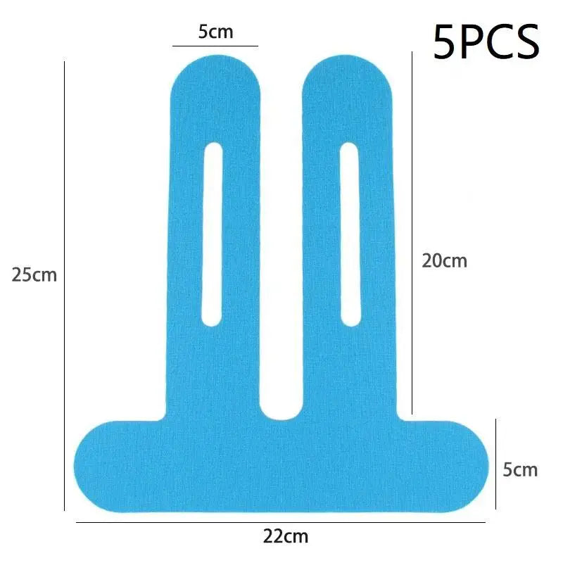 Cinta de kinesiología, atlética y elástica, transpirable, para rodillas, impermeable, proporciona soporte y estabilidad para correr, 1/5 Uds.