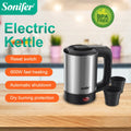 Hervidor eléctrico portátil de viaje, mini tetera/café, compacto y duradero. Perfecto para viajar