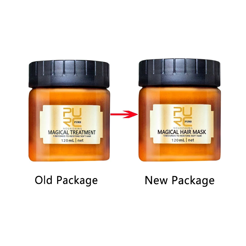 PURC-mascarilla para el cabello con tratamiento mágico, mascarilla para infusión nutritiva durante 5 segundos, repara el daño del cabello, restaura el cuidado del cabello suave