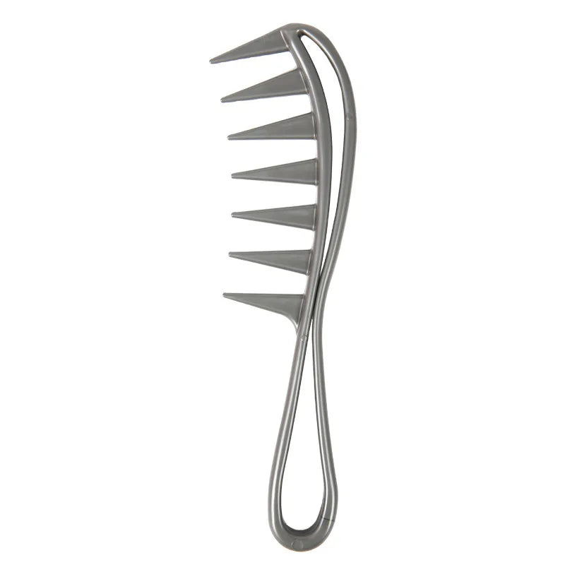 Peine exfoliante de dientes anchos, peine para el cabello húmedo, adecuado para salones de peluquería y uso doméstico, adecuado tanto para hombres como para mujeres.