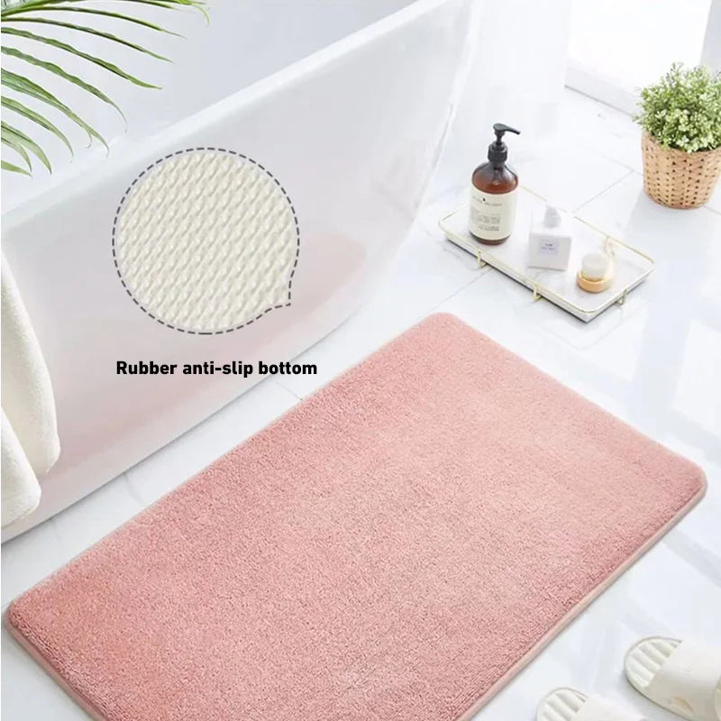 Alfombra de Piso Súper Absorbente, Alfombra de Baño Súper Absorbente, Alfombra de Baño Antideslizante de Terciopelo Coral, Alfombra de Puerta, Alfombra Antideslizante para Baño