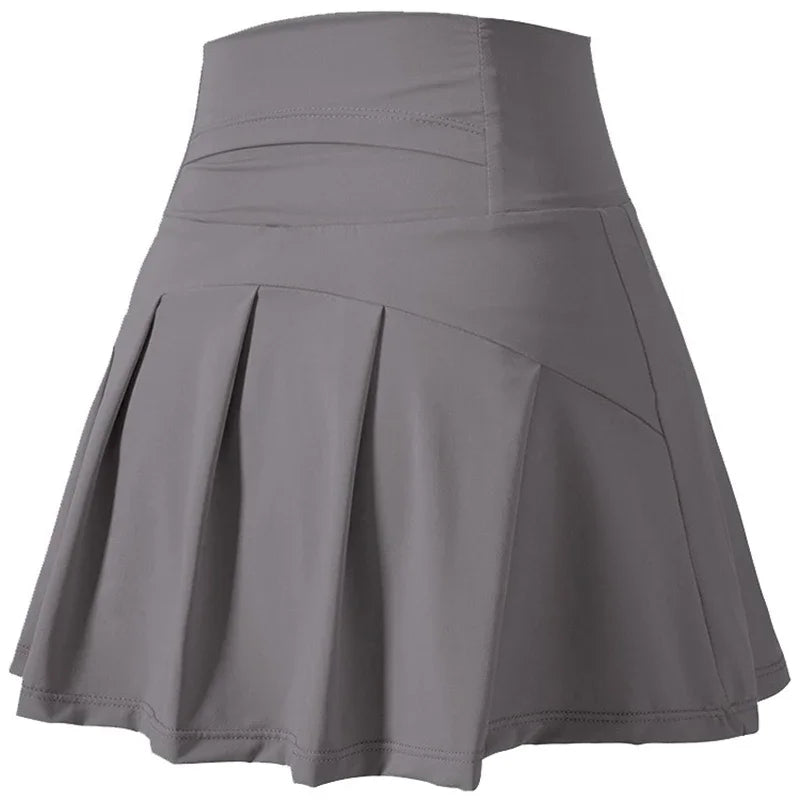 Falda corta deportiva de cintura alta para mujer, faldas deportivas de secado rápido para Fitness, Yoga, correr, tenis, Golf