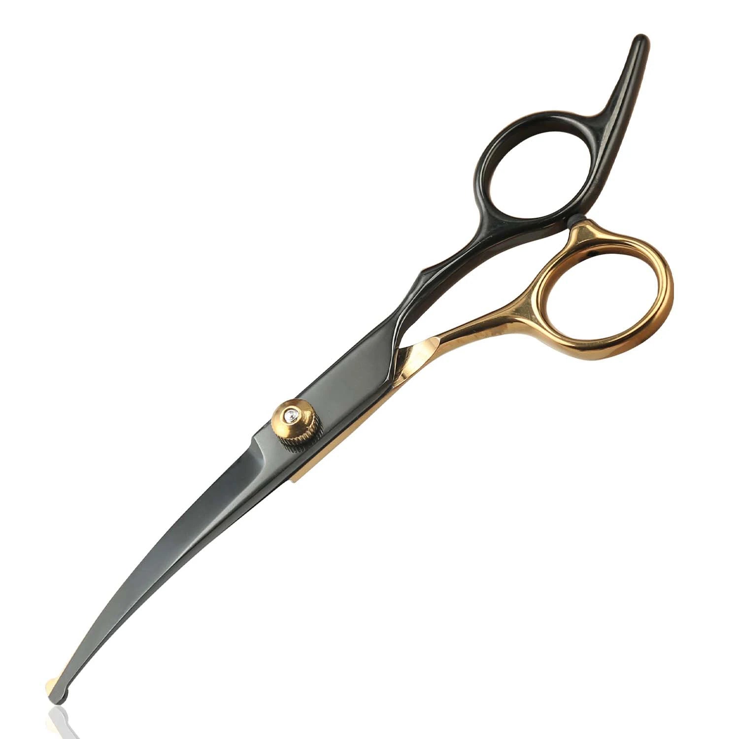 Tijeras profesionales de peluquería para mascotas de acero inoxidable, orientación de la mano derecha, tijeras multiusos para recortar el cabello con cabeza redonda,