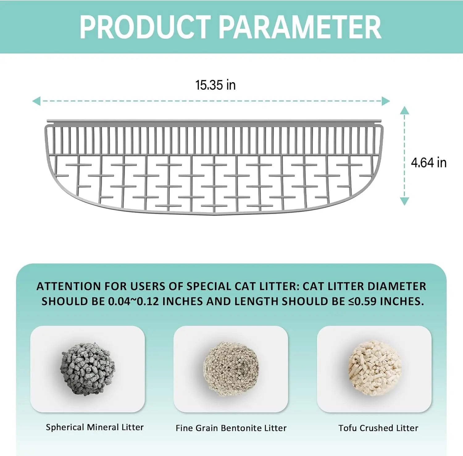TONEPIE Accesorios para Caja de Arena Automática para Gatos, Puerta de Recambio para Contenedor de Inodoro Autolimpiable, Piezas de Repuesto, Suministros para Gatos