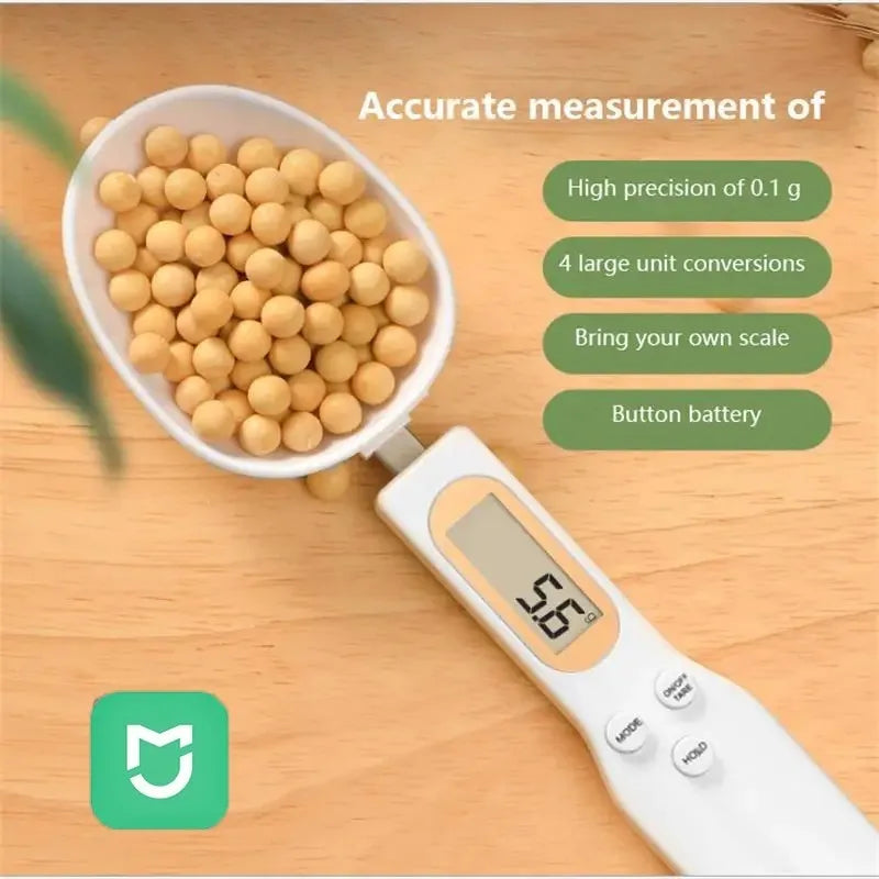 1 cuchara de pesaje ajustable digital LCD, cuchara medidora electrónica de cocina báscula para hornear, OEM súper de fábrica, calidad confiable.