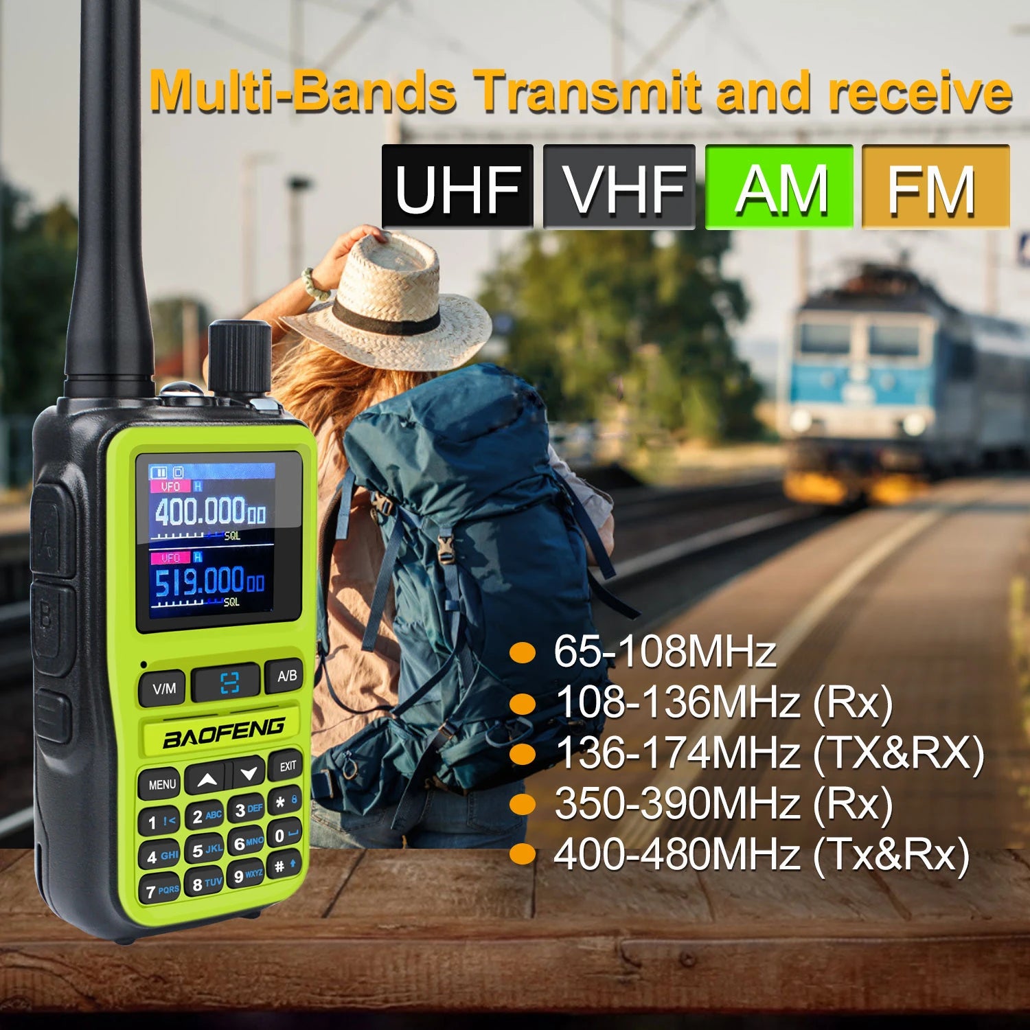 2 unids/pack Baofeng UV-5R Mini doble banda Dual PTT Walkie Talkie 5RMINI banda aérea Rx 5W compacto VOX FM Radio aficionado carga tipo C