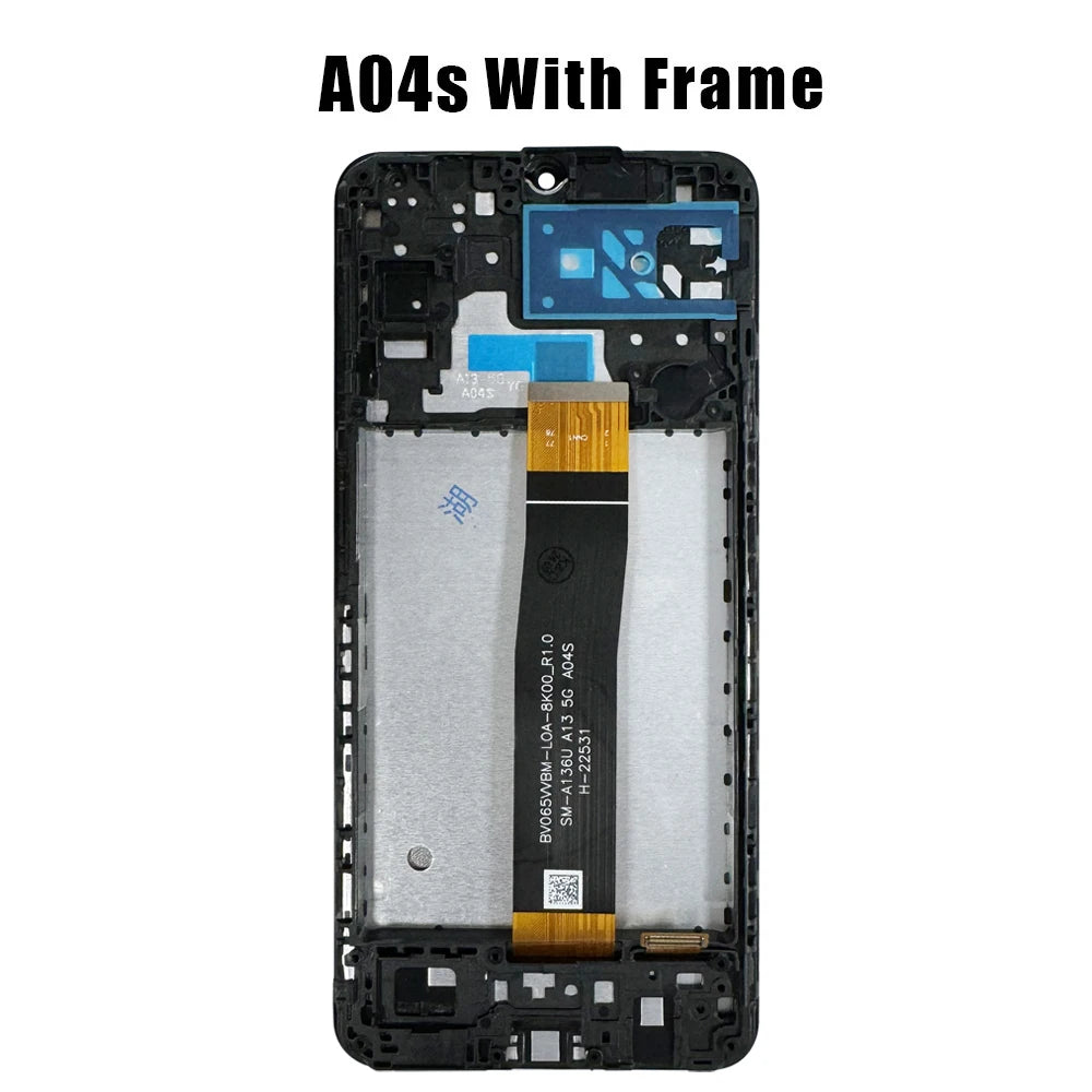 Pantalla LCD probada para Samsung A04s A04 A04E Pantalla LCD Pantalla táctil digitalizadora para SM A047 A045 A042 Reemplazo LCD